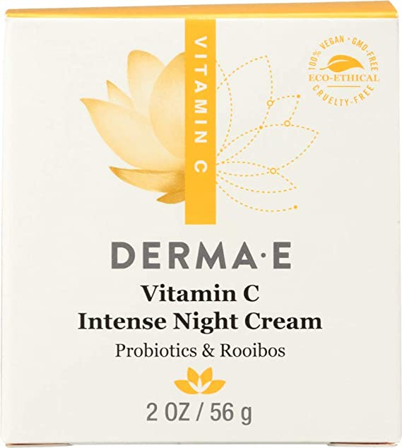 DERMA-E Vitamin C Intense Night Cream With Probiotics and Rooibos (Packaging May Vary)
