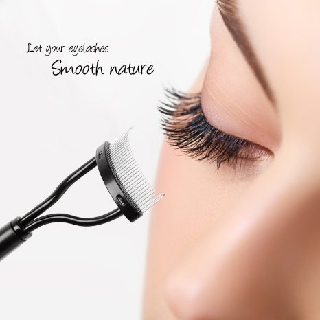 Prime Deal of The Day Docolor Eyelash Comb Curlers Makeup Mascara Applicator Eyebrow Grooming Brush Tool