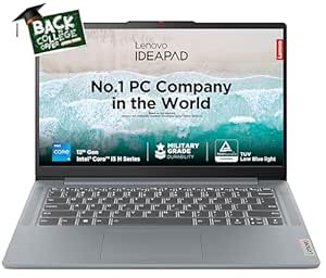 Lenovo IdeaPad Slim 3 12th Gen Intel Core i5-12450H 14" (35.5cm) FHD 250 Nits Thin & Light Laptop (16GB/512GB SSD/Win 11/Office 2021/Alexa built-in/3 month Game Pass/Grey/1.37Kg), 83EQ005VIN