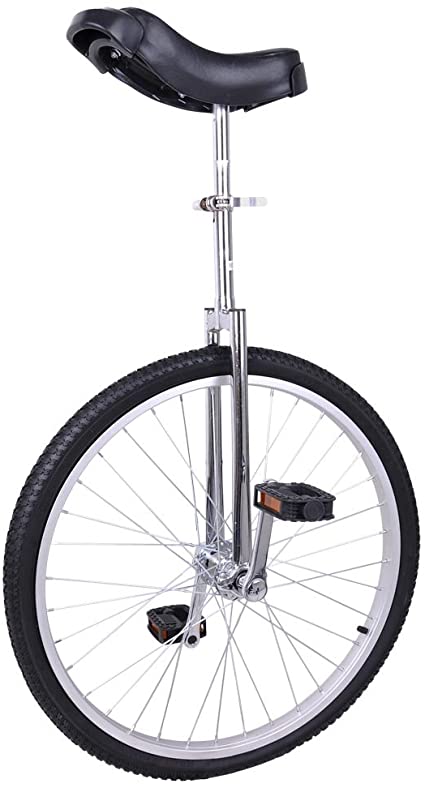 imusicat 24 Inch Unicycles for Adults Kids - [ Strong Manganese Steel Frame ], Unicycles, Uni Cycle, One Wheel Bike for Adults Kids Men Teens Boy Rider, Mountain Outdoor (Black)