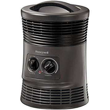 Honeywell,  360-Degree Surround  Heater, Fan Forced Heater with Adjustable Thermostat and 2 Heat Settings,  1500 Watts, Black