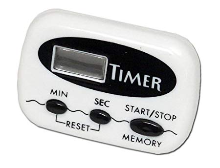 Chef Craft 21239 Timer Display With Clip, 1 sec to 99 min