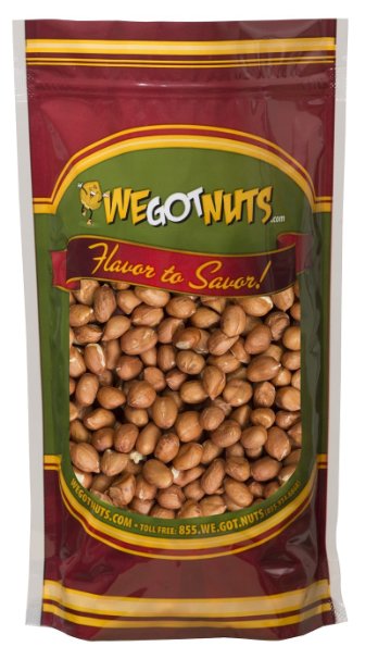 Raw Redskin Peanuts (Unsalted) 5LB Bag Bulk - We Got Nuts