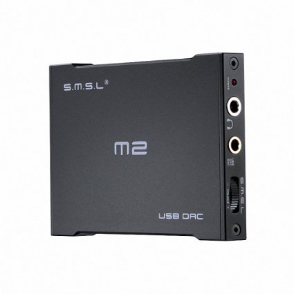 SMSL SMSL M2 Portable Headphone Amplifier External DAC Decoder Sound Card (Black)