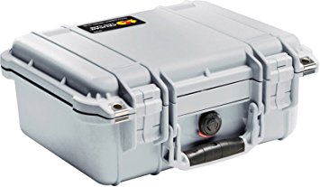 Pelican 1400 Case with Foam for Camera  - Silver