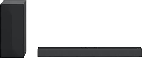 LG S40Q 2.1 ch Sound Bars for TV, Synergy with LG TV, HDMI, Bluetooth, Wireless Subwoofer