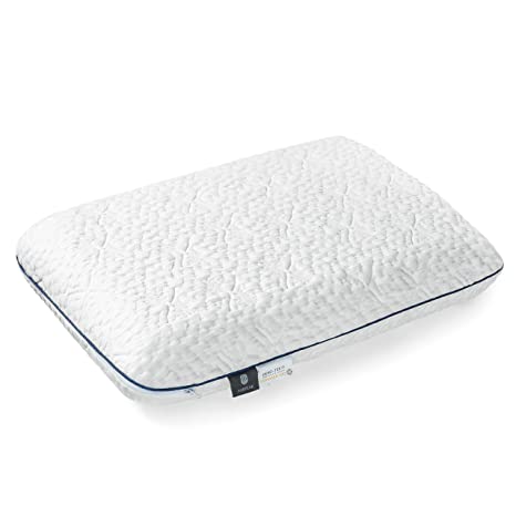 Fairpeak Ventilated Gel Memory Foam Bed Pillow for Sleeping- Bamboo Washable - Queen - V2