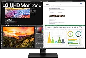 LG UHD 4K Monitor - 43UN700P, 42.5 inch, 2160p, IPS display, HDR10, Anti-Glare, 10Wx2 stereo speakers, USB Type-C, DisplayPort, HDMI, USB 3.0