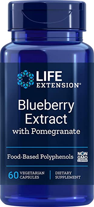 Life Extension Blueberry Extract with Pomegranate, 60 vcaps 01438