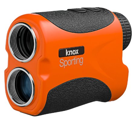 Knox Golf Laser Rangefinder with Slope Measuring - 6x Magnification - Pinseeking Orange