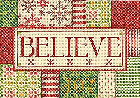 Dimensions Crafts Needlecrafts Counted Cross Stitch Kit, Believe