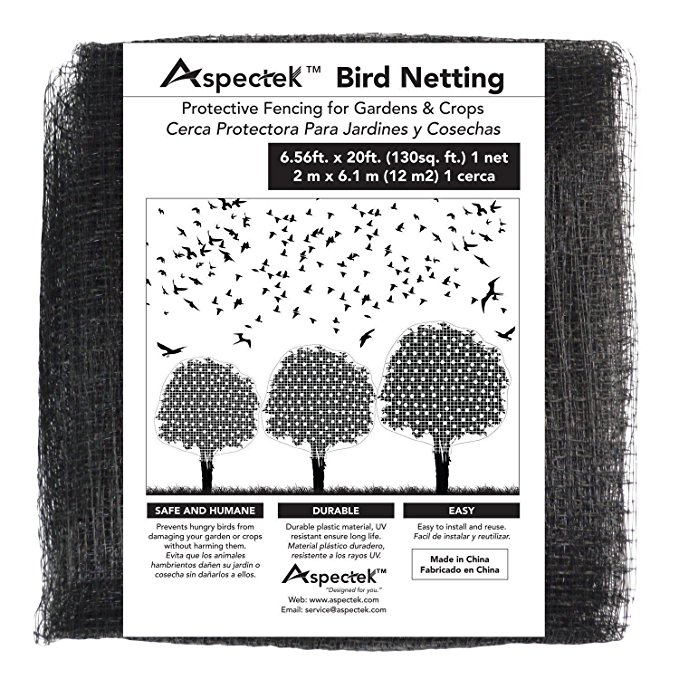 Bird Netting Protective Fencing for Gardens and Crops, 7 x 20 Feet - Plant / Garden Protection Netting