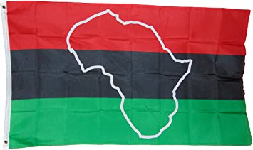 African Afro American Africa Continent Map Flag 3 X 5 3x5 New