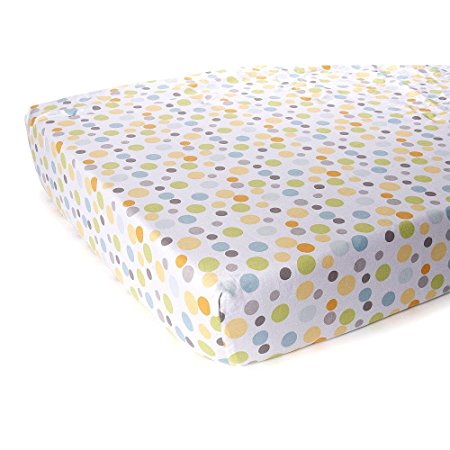 Carter's Neutral Crib Sheet, Random Dot (Discontinued by Manufacturer)