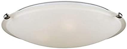 Sea Gull Lighting 7543503-962 Clip Three Ceiling Flush Mount Hanging Modern Light Fixture, Brushed Nickel Finish