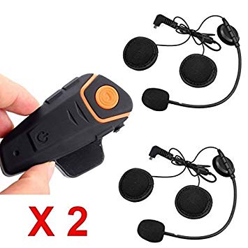 Boblov BT-S2 1000M BT Motorcycle Helmet Headset Motorbike Intercom Headset Interphone FM