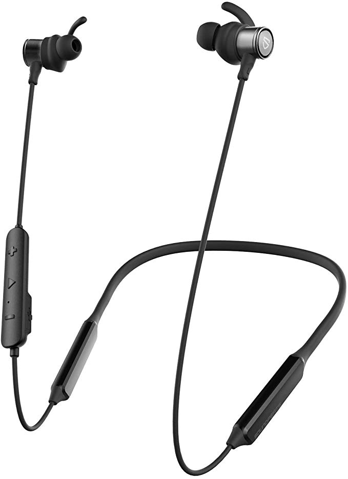 SOUNDPEATS Bluetooth Earphones, Force HD Wireless Neckband with Bluetooth 5.0 for Sports (30 Hours Playtime, APTX-HD, in-Ear Magnetic Earbuds, CVC)