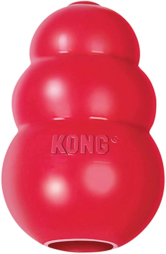 KONG Classic Dog Toy, Durable Natural Rubber- Fun to Chew, Chase & Fetch- For Small Dogs