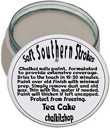 Chalk Matte Furniture Paint Tea Cake Beige 8 oz