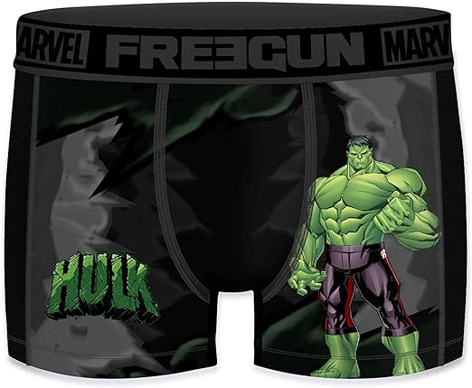 FREEGUN Boxer Mens Marvel Avengers Hulk 🐸