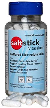 SaltStick Vitassium, Buffered Electrolyte Salt Capsules, Electrolyte Supplement Pill, Medical Food for Sodium & Potassium Replenishment, 100 Count