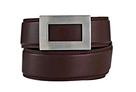 KORE Men’s Track Belt | “Icon” Stainless Steel Buckle & Full-Grain Leather Belt