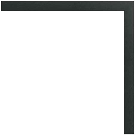 Poster Palooza 19x19 Contemporary Black Wood Picture Square Frame - UV Acrylic, Foam Board Backing, & Hanging Hardware Included!