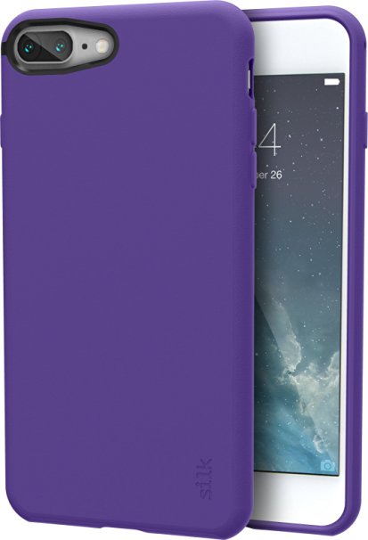 Silk iPhone 7 Plus Grip Case - Base Grip for iPhone 7  [Slim Fit Lightweight Protective No-Slip Cover] - Purple Orchid