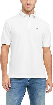 Tommy Hilfiger Men's Short Sleeve Cotton Pique Polo Shirt in Classic Fit