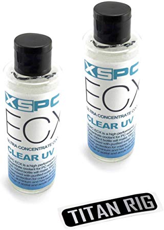 XSPC ECX Ultra Concentrate Coolant, Clear UV, 2-Pack