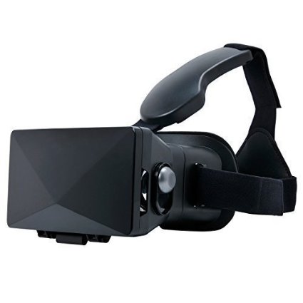 Kingstar Viewing Immersive Virtual Reality 3d Vr Glasses Video Games Compatible with 35-60 Inches Smartphones for Movies Iphone 6 6s Samsung Galaxy 3d Games Google Cardboard Style
