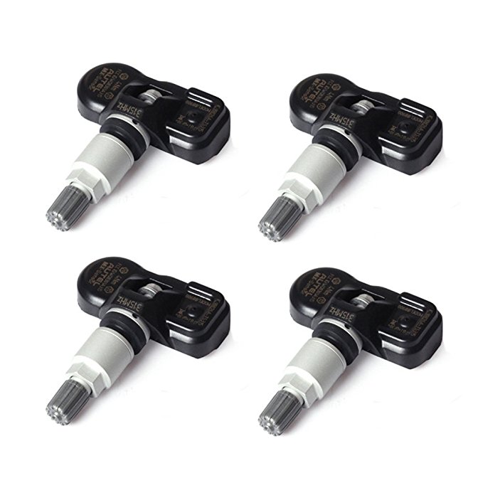 Autel MX-Sensor 315MHz TPMS Programmable Sensors for Tire Pressure Monitoring System (Metal Stem QTY of 4)