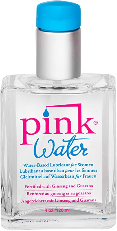 Pink Water Water-Based Lubricant 4 Oz. 120ml Glass