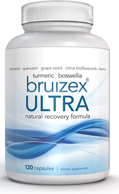 BRUIZEX Ultra Bruising Relief Supplement, 120 Capsules | Swelling Surgery Supplements for Bruised Skin and Trauma Recovery | Contains Bromelain, Quercetin, Turmeric and Boswellia