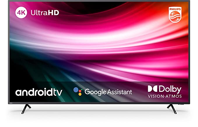 Philips 126 cm (50 inches) 4K Ultra HD LED Android Smart TV 50PUT8215/94 (Black) (2021 Model) | With Voice Assistant