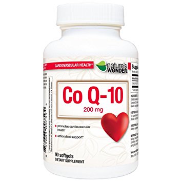 Nature's Wonder COQ10 200mg Nutritional Supplement, 90 Count