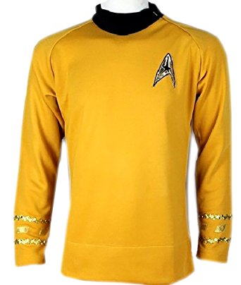Star Trek Captain Kirk Spock Classic Shirt Costume Uniform TOS