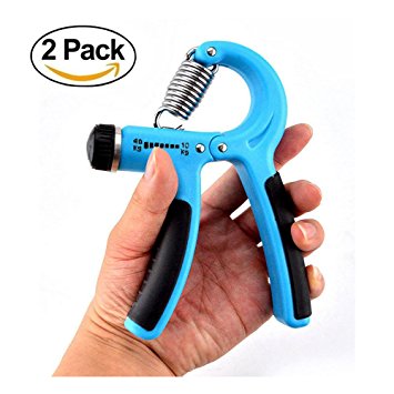 Sportszu Hand Grip Strengthener , Hand Exerciser for Increasing Hand Wrist Forearm, Easily Adjust Resistance from 10-40kg (22-88Lbs) (Set of 2)