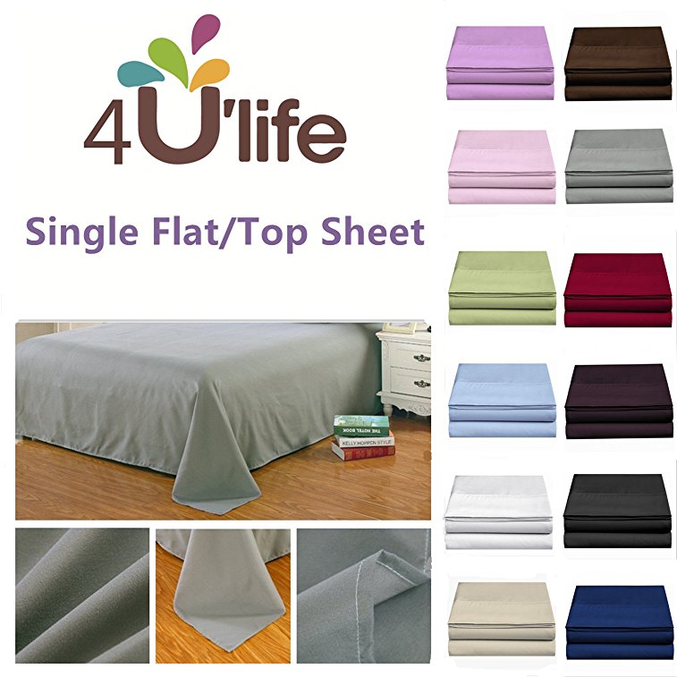 Flat sheet-Ultra soft & Comfortable Microfiber,Navy, King