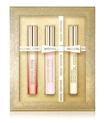 Michael Kors 3-Piece Rollerball Set; Sexy Amber, Sparkling Blush, Wonderlust