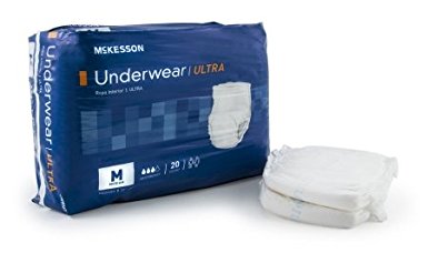 McKesson StayDry Ultra Underwear, Medium (80 pcs)