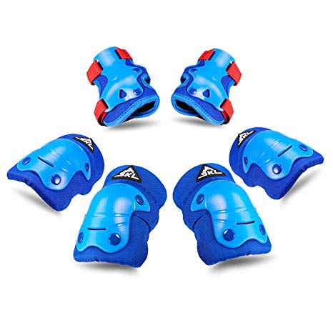 SKL Kids Knee Pads Elbow Pads Set Protective Gear Set for Skateboard Biking Roller Skating Cycling New Version