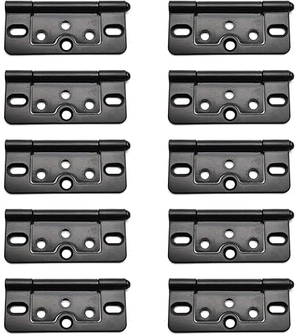 3 Inch Inch Non-Mortise Butt Hinges,10-Pack,Susenya Door Hinges Black Cabinet Hinge