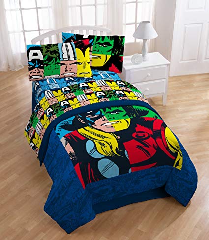 Marvel Heroes Cut Up Sheet Set, Twin