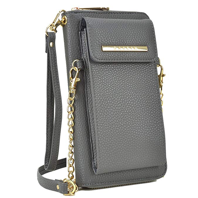 Cellphone Wallet Purse Phone Pouch Wristlet Clutch Crossbody Shoulder Bag - 12 Slots