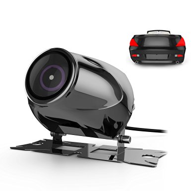Car Rear View Camera Vehicle Backup Cameras with Waterproof High Definition 170 Degrees Wide Angle Shockproof Night Vision, GOGO ROADLESS Stainless Truck Car Rearview Camcorder Cameras
