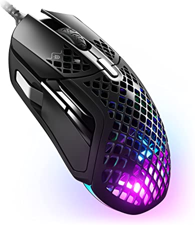 SteelSeries Aerox 5 - Lightweight Gaming Mouse - 18000 CPI -- TrueMove Air Optical Sensor - Ultra-lightweight Water Resistant Design - Universal USB-C Connectivity