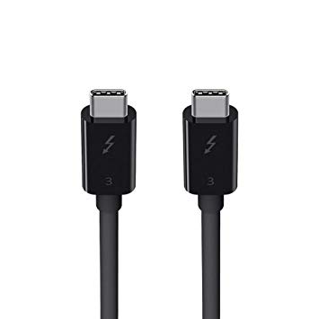 Belkin Thunderbolt 3 Cable (100W Thunderbolt Cable, USB-C to USB-C Cable), 2.6ft/0.8M