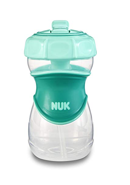 NUK Everlast Straw Sippy Cup, Green, 10oz 1pk
