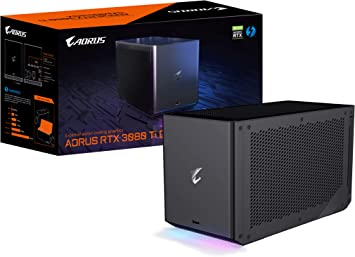 GIGABYTE AORUS RTX 3080 Ti Gaming Box eGPU, WATERFORCE All-in-One Cooling System, Thunderbolt 3, GV-N308TIXEB-12GD External Graphics Card